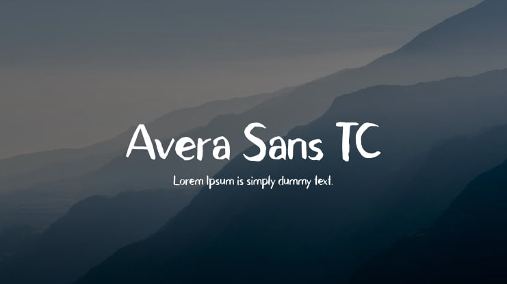 Avera Sans TC Font