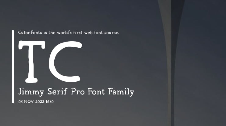 TC Jimmy Serif Pro Font