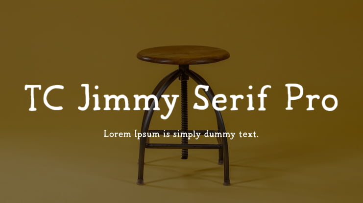 TC Jimmy Serif Pro Font