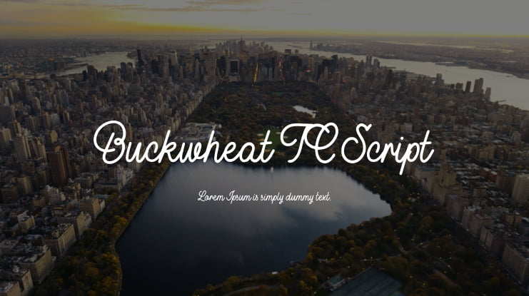 Buckwheat TC Script Font