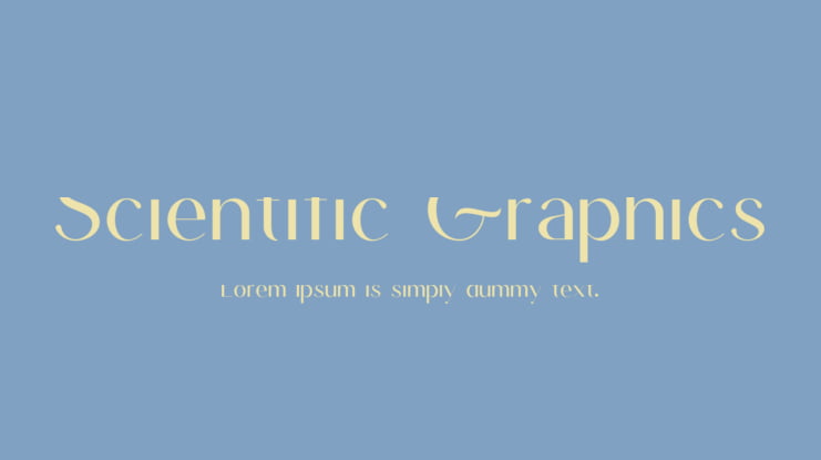 Scientific Graphics Font Family