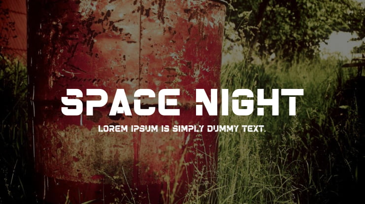 Space Night Font