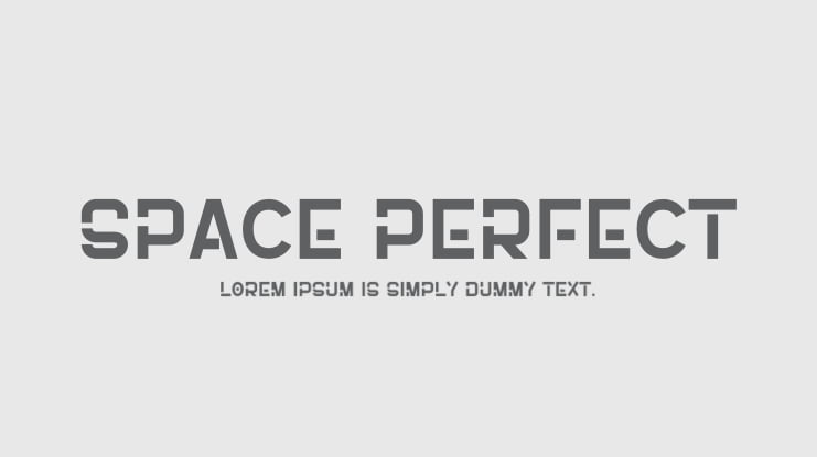 Space Perfect Font