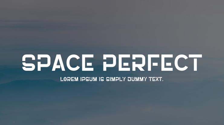 Space Perfect Font