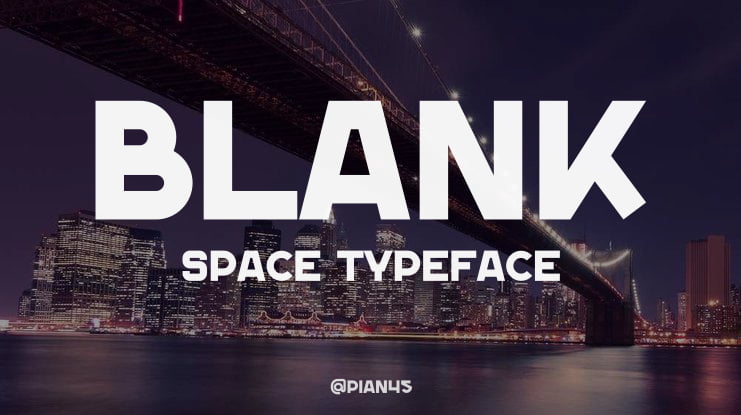 Blank Space Font