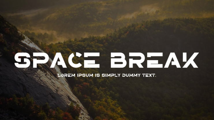 Space Break Font