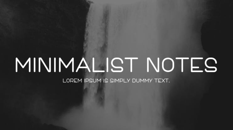 Minimalist Notes Font