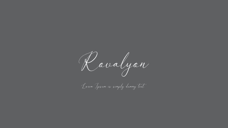 Rovalyon Font