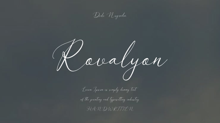 Rovalyon Font