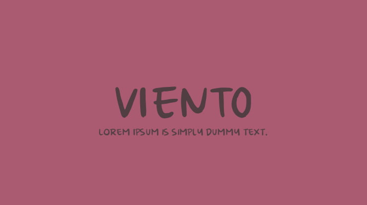 VIENTO Font