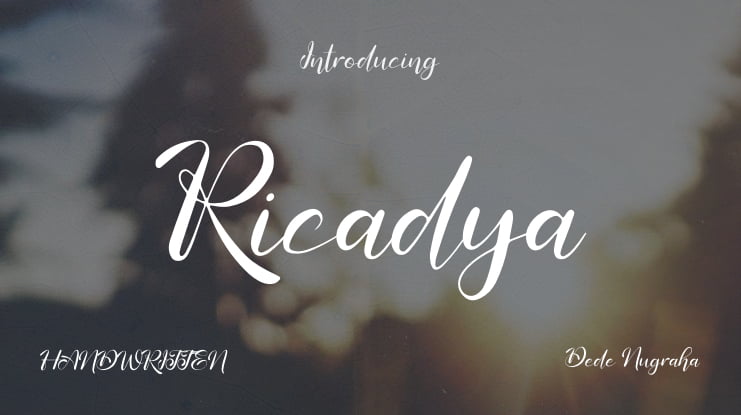 Ricadya Font