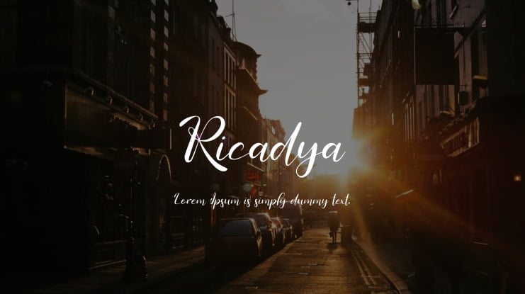 Ricadya Font