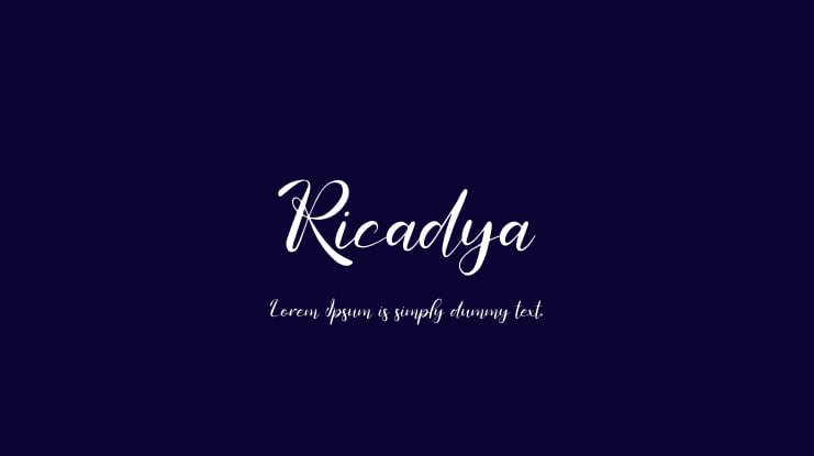 Ricadya Font