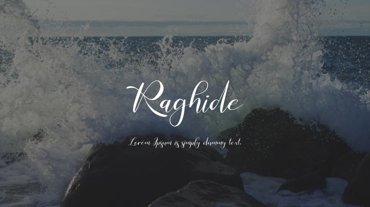 Raghide Font