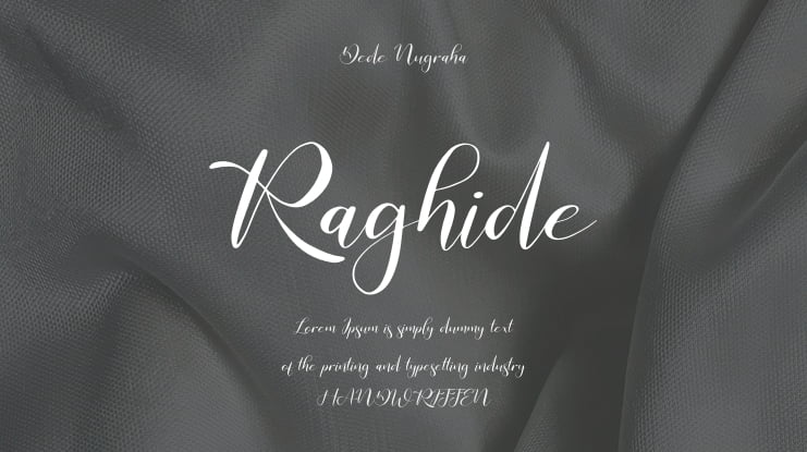 Raghide Font