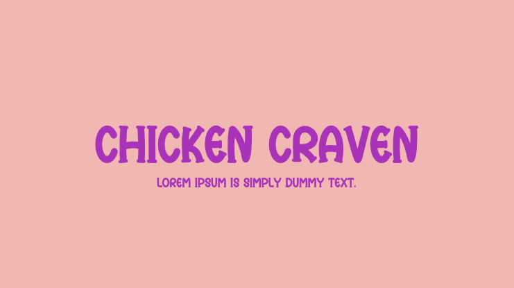 Chicken Craven Font