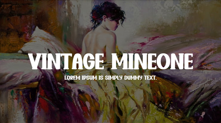 Vintage Mineone Font