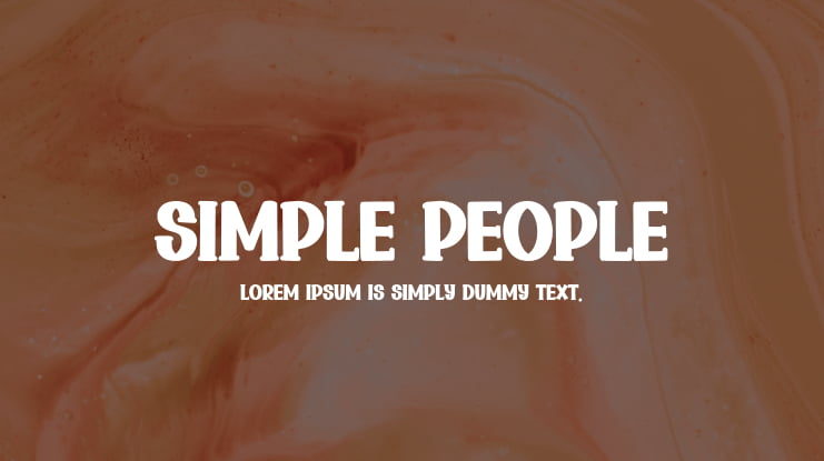 Simple People Font