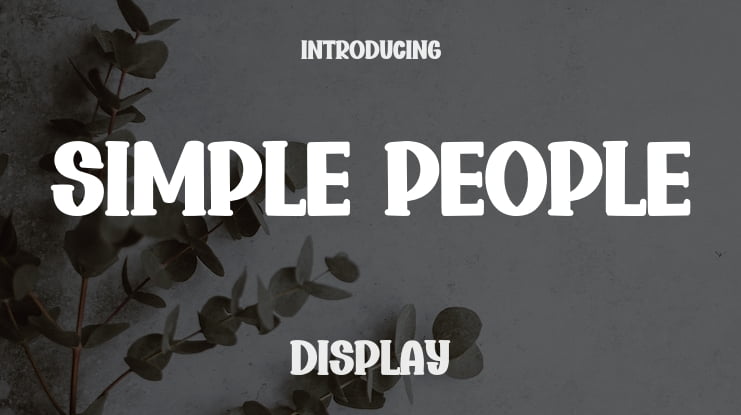 Simple People Font