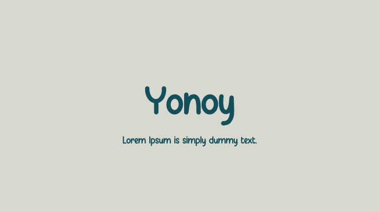 Yonoy Font