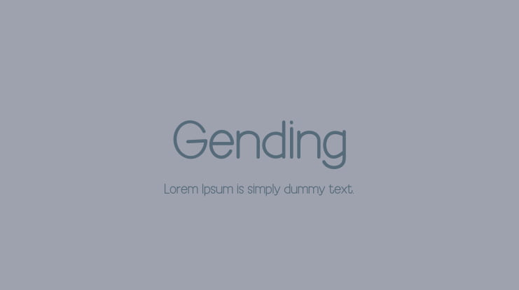 Gending Font