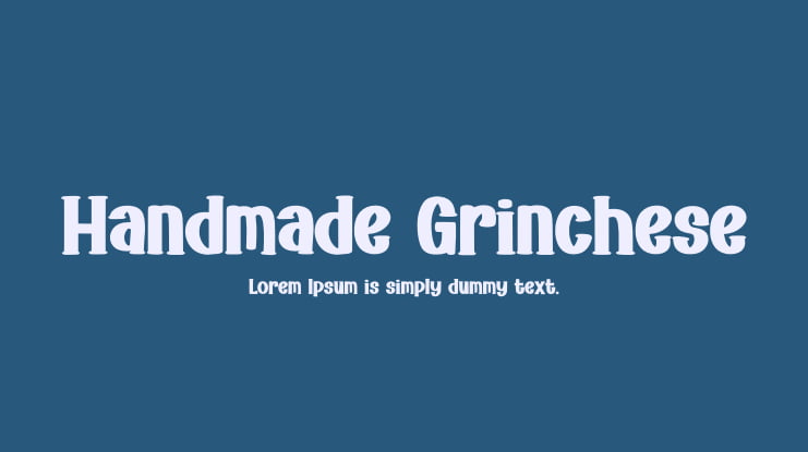 Handmade Grinchese Font