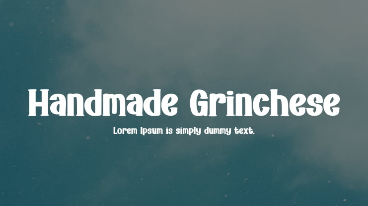 Handmade Grinchese Font