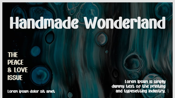 Handmade Wonderland Font