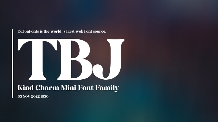 TBJ Kind Charm Mini Font