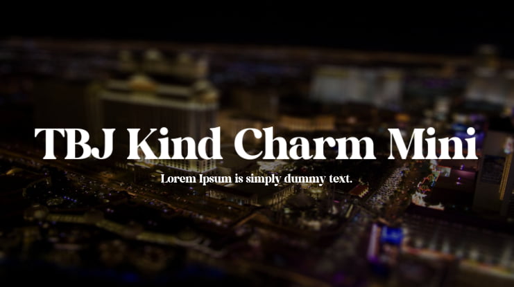 TBJ Kind Charm Mini Font