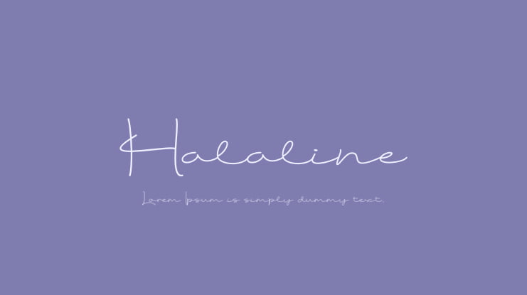 Halaline Font