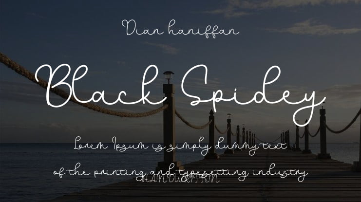 Black Spidey Font