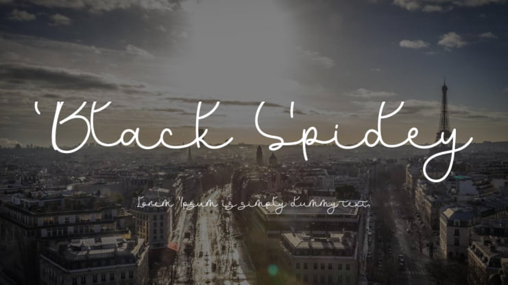 Black Spidey Font