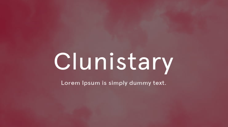 Clunistary Font Family