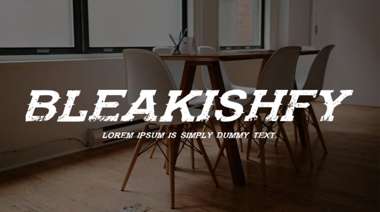 Bleakishfy Font