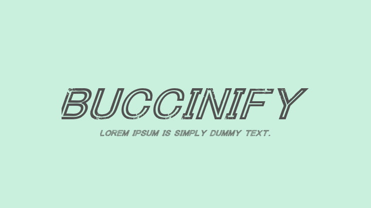 Buccinify Font