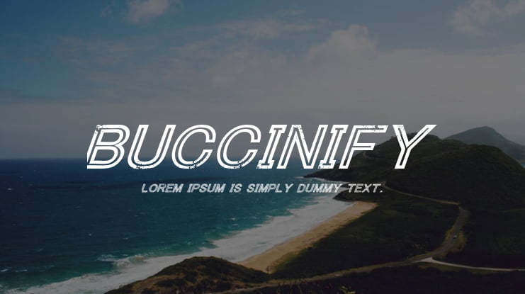 Buccinify Font