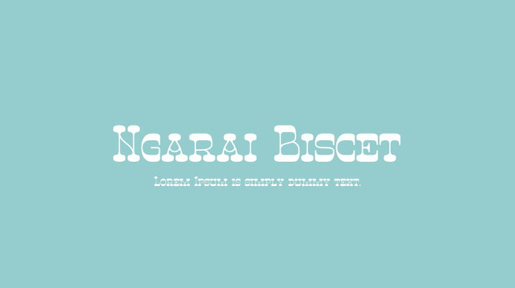 Ngarai Biscet Font