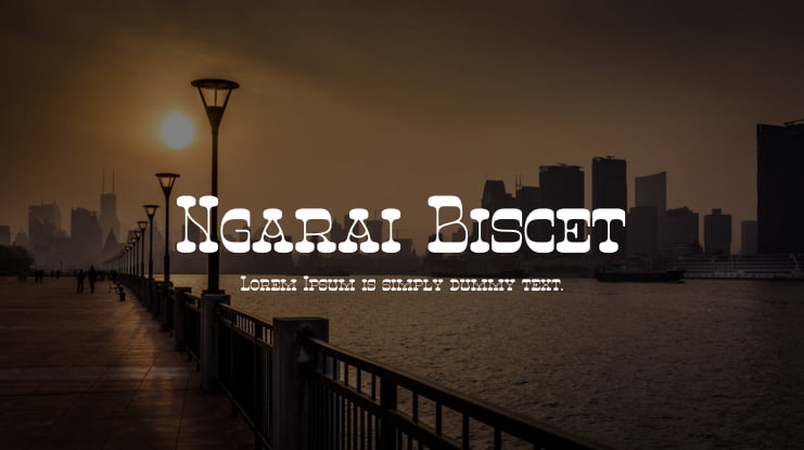 Ngarai Biscet Font