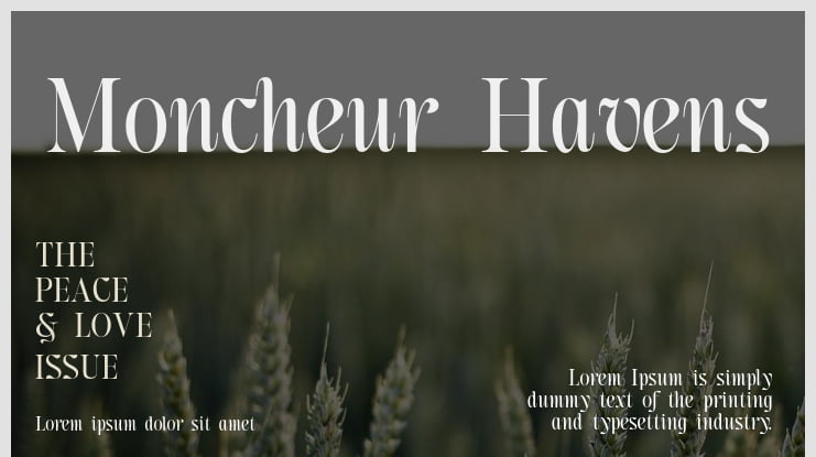 Moncheur Havens Font