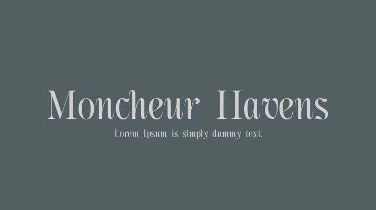 Moncheur Havens Font