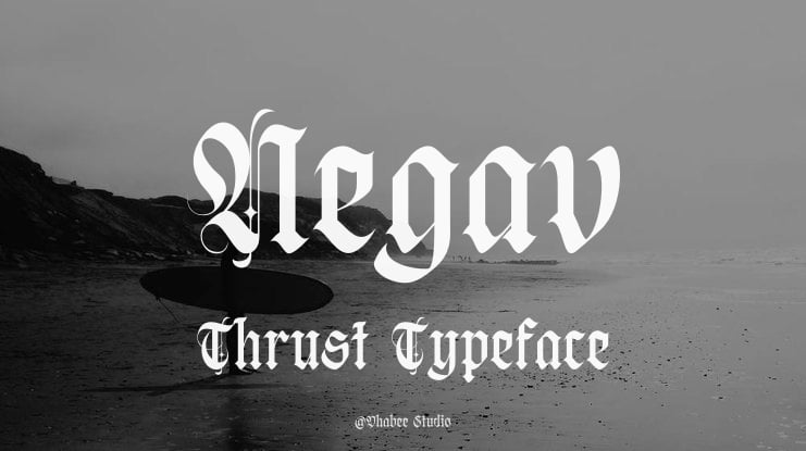 Negav Thrust Font