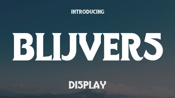 Blijvers Font