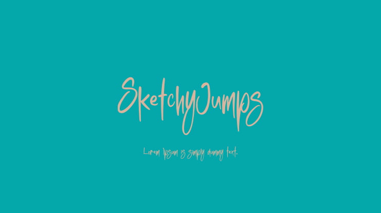 SketchyJumps Font