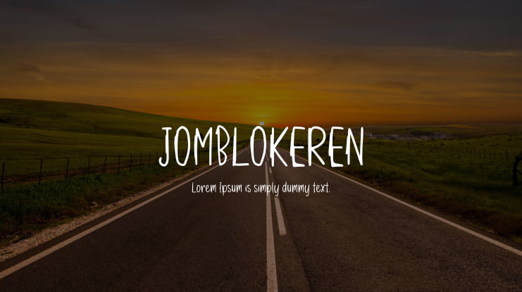 JOMBLOKEREN Font