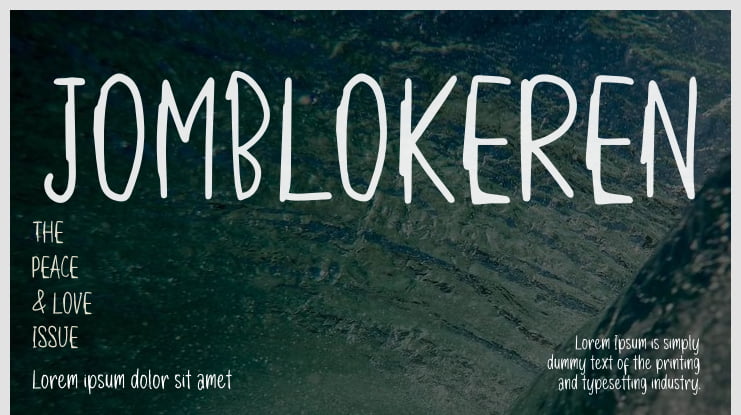 JOMBLOKEREN Font