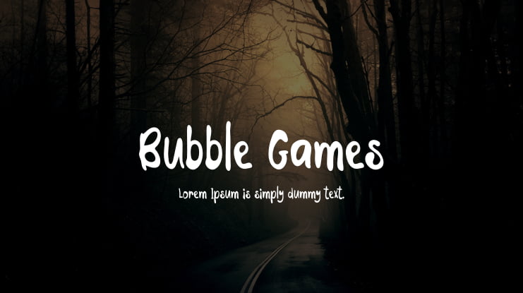 Bubble Games Font