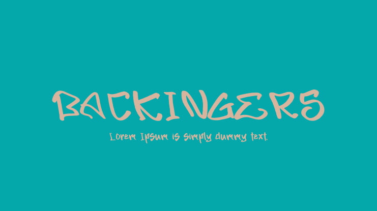 BACKINGERS Font