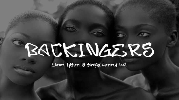 BACKINGERS Font