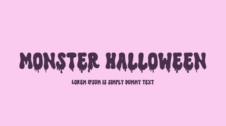 Monster Halloween Font